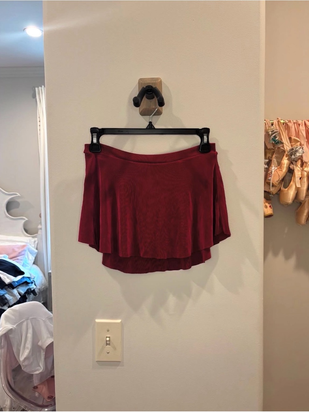 Burgundy Bullet Pointe Skirt